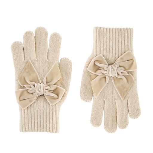 Gloves W/ Velvet Bow