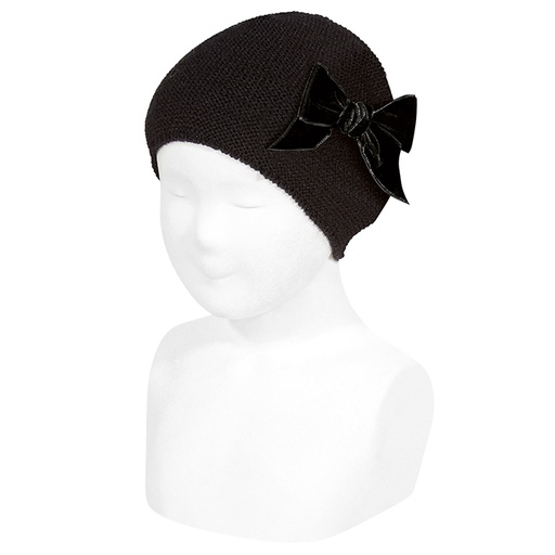 Hat W/ Velvet Bow