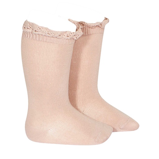 Knee Sock W/ Lace Trim