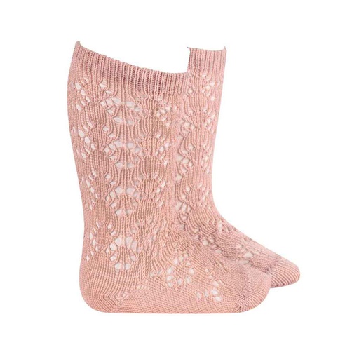 Patterned Crochet Knee Sock