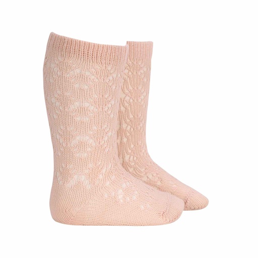 Patterned Crochet Knee Sock
