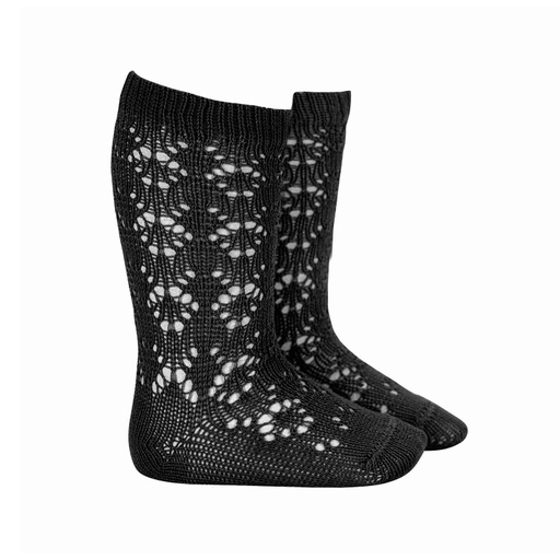 Patterned Crochet Knee Sock