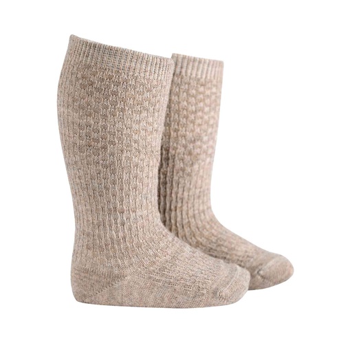Wool Blend Patterned Knee Sock
