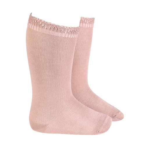 Knee Sock W/ Crochet Lace