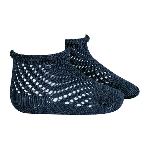 Slant Stripe Crochet Sock