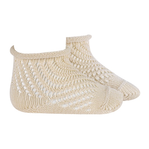 Slant Stripe Crochet Sock