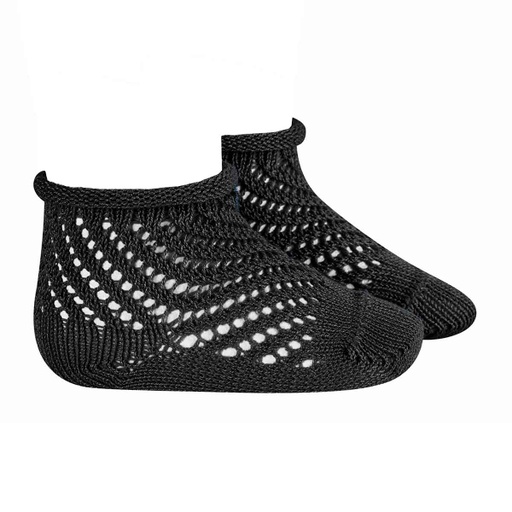 Slant Stripe Crochet Sock
