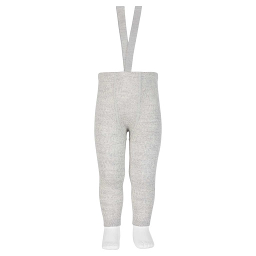 Wool Blend Footless Tights W/ Suspenders