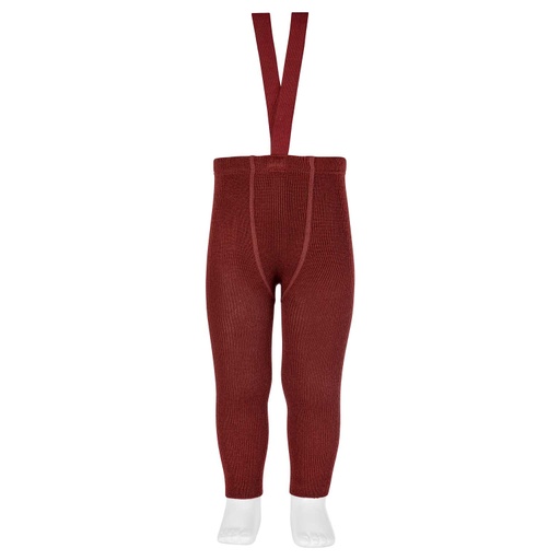 Wool Blend Footless Tights W/ Suspenders