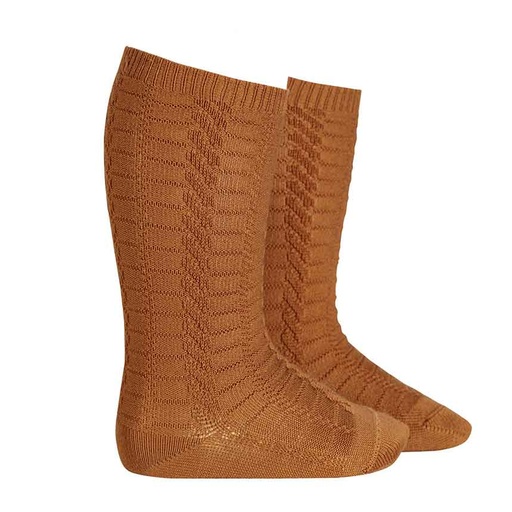 Cable Design Knee Sock