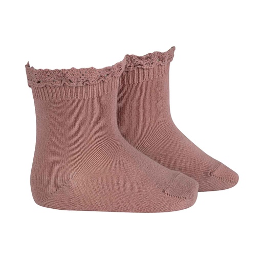 Sock W/ Lace Trim