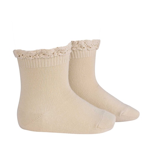 Sock W/ Lace Trim