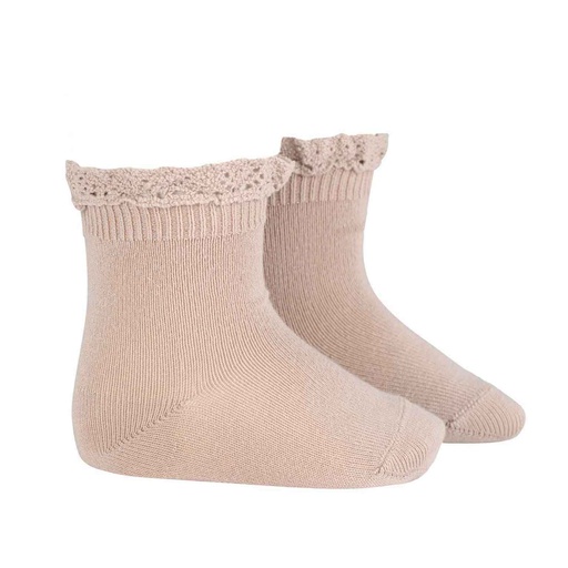 Sock W/ Lace Trim