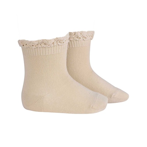 Sock W/ Lace Trim