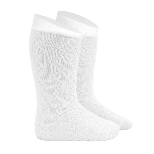 Zigzag Patterned Crochet Knee Sock