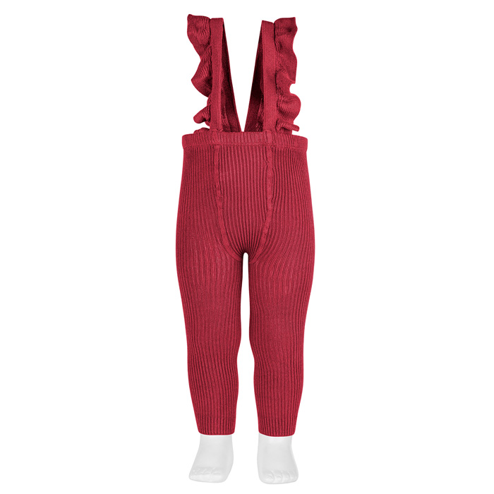 Thin Ribbed Footless Tights W/ Ruffle Suspenders | Condor Lakewood