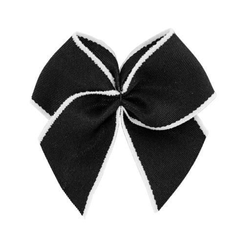 Contrast Color Trim Bow Hair Clip