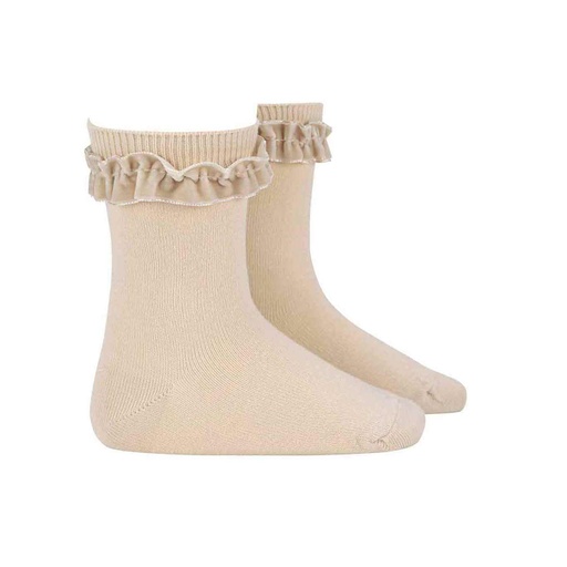 Sock W/ Velvet Ruffle