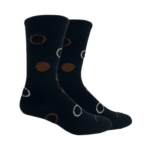 Men’s Wool Blend Circle Print Sock