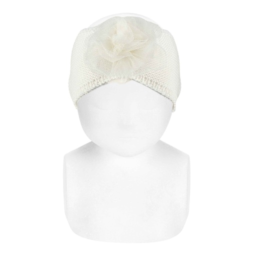 Headband W/ Tulle Flower