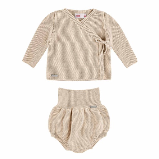 Sand Stitch Crossbody Sweater Set