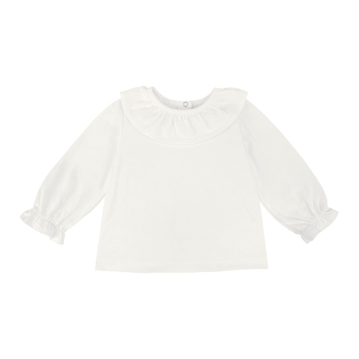 Ruffle Collar T-Shirt