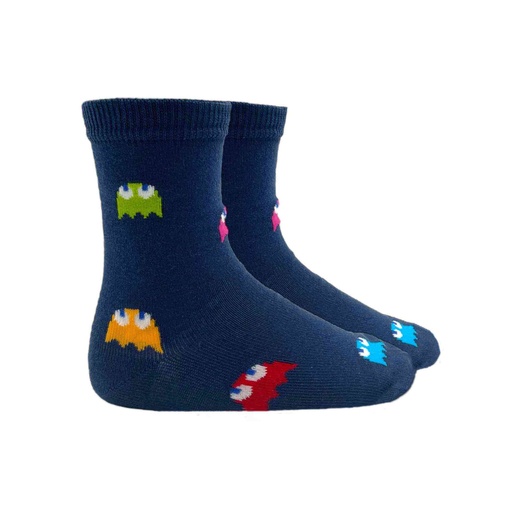 Pac-Man Print Sock