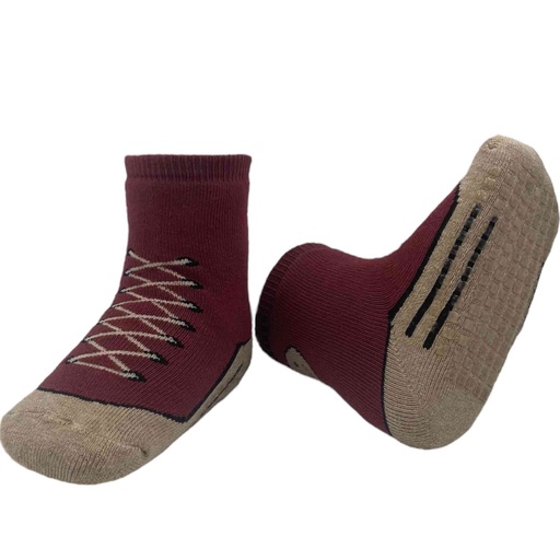 Shoe Print Non-Slip Sock