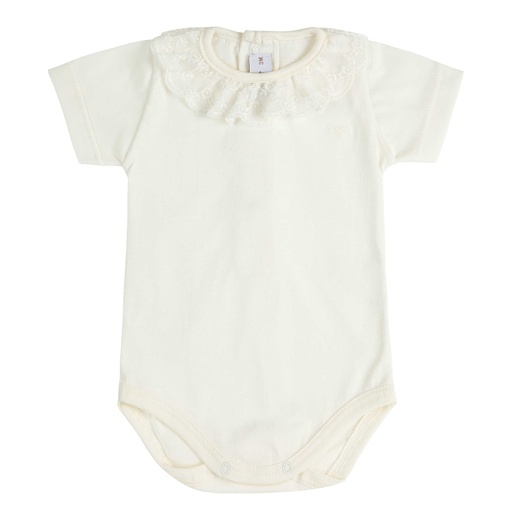 Lace Ruffled Collar Bodysuit