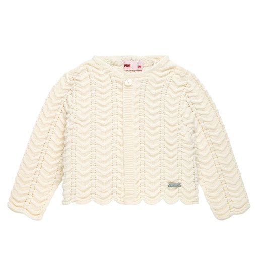 Zig Zag Openwork Cardigan