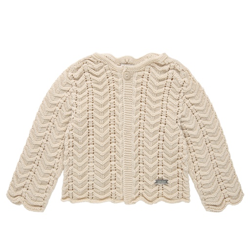Zig Zag Openwork Cardigan