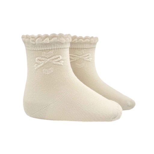 Dressy Sock W/ Bow Design