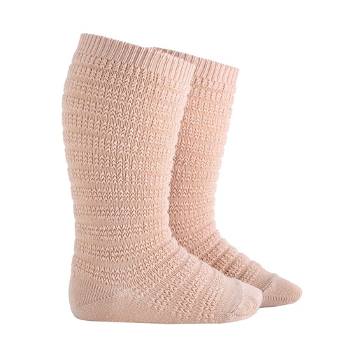 Horizontal Textured Knee Sock