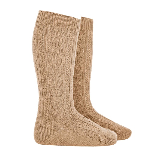 Warm Cotton Designed Knee Sock