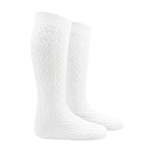 Openwork Patterned Knee Sock