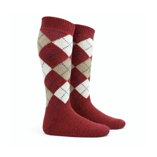 Argyle Print Knee Sock