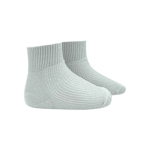 Thin Ribbed Shimmer Sock