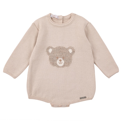 Bear Face Jacquard Romper