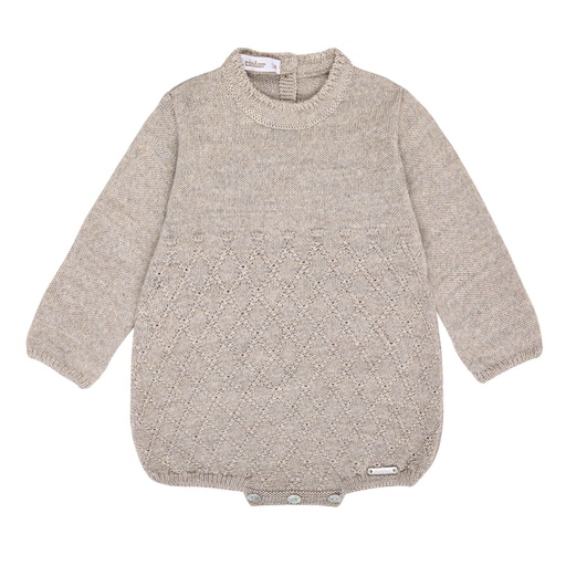 Merino Wool Blend Texured Romper