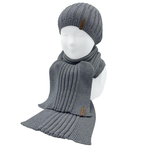Ribbed Scarf Set